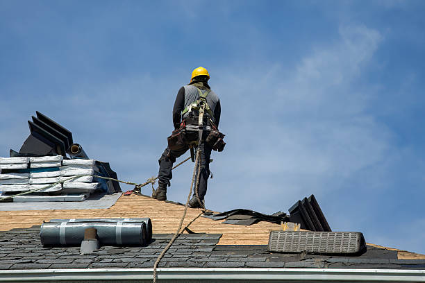 Professional Gutter Installation technician working in Batavia, IL